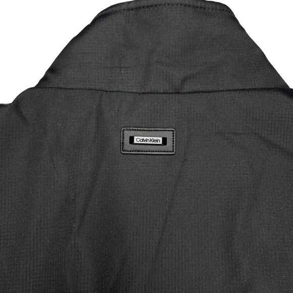 Calvin Klein Jacket Mens Size XL Black 100% Polyester Long Sleeve Full Zipper - Picture 10 of 16